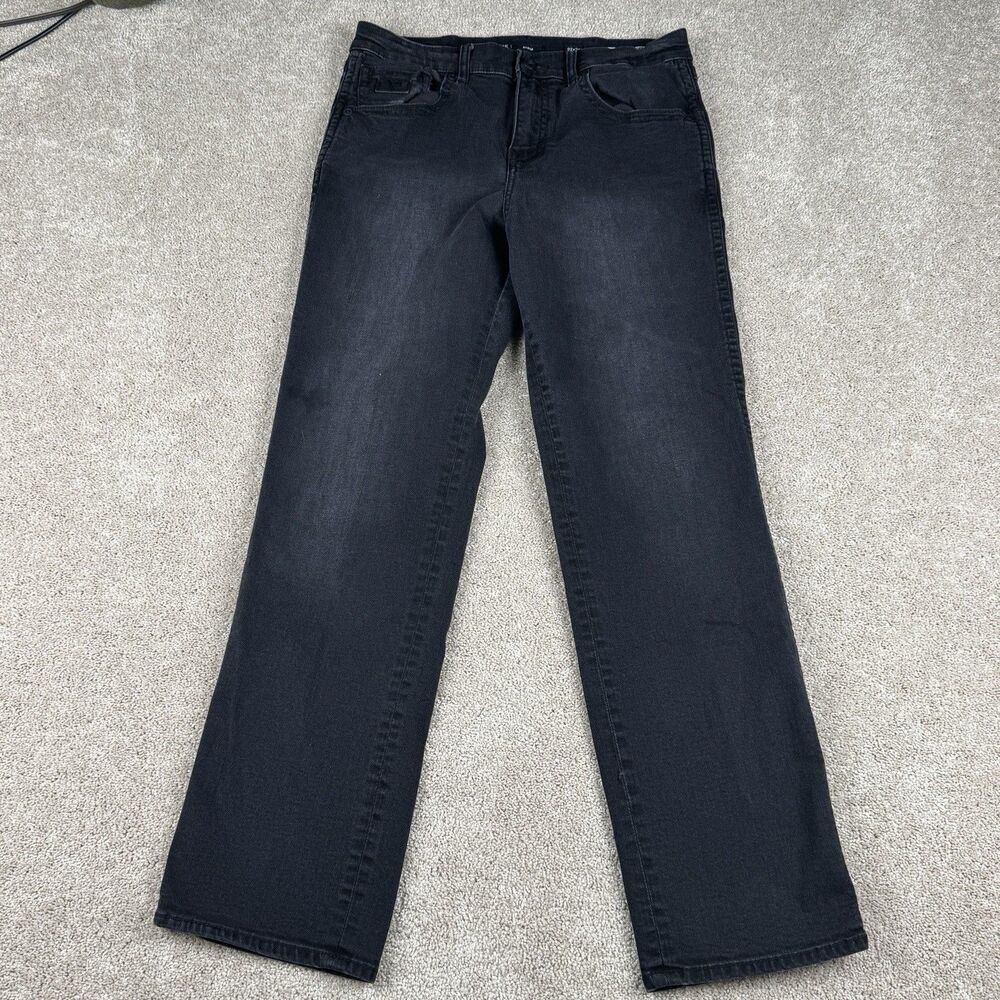 BKE Ryder Stretch Jeans Black Denim Logo Performance Pockets Regular Fit 32x32